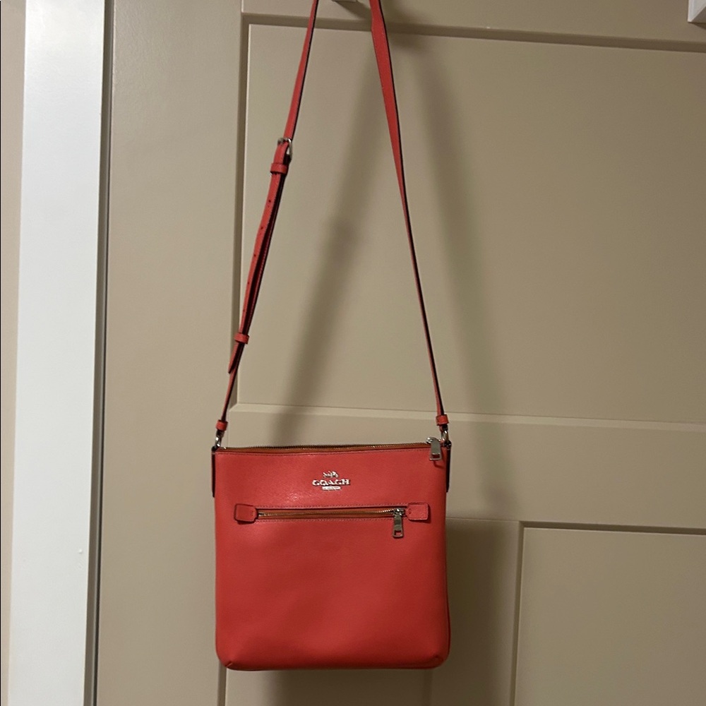 Coach Vibrant Red Crossbody Bag